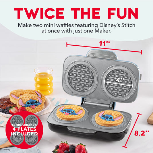 MultiMaker® Double Mini Maker System Waffle Maker Disney | Dash