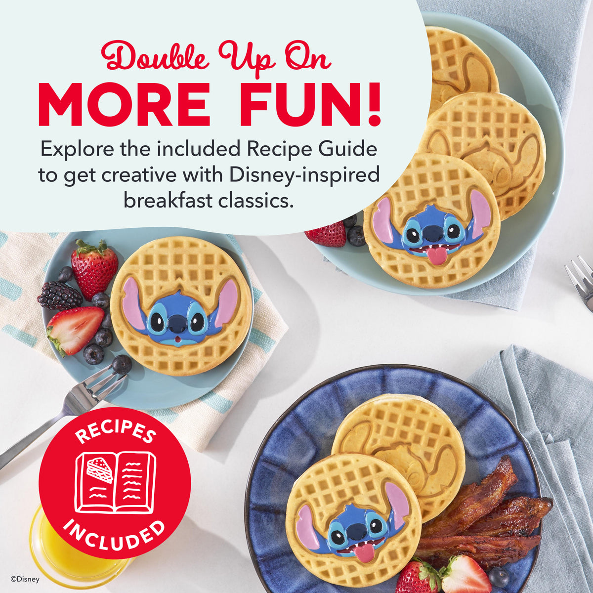MultiMaker® Double Mini Maker System Waffle Maker Disney | Dash