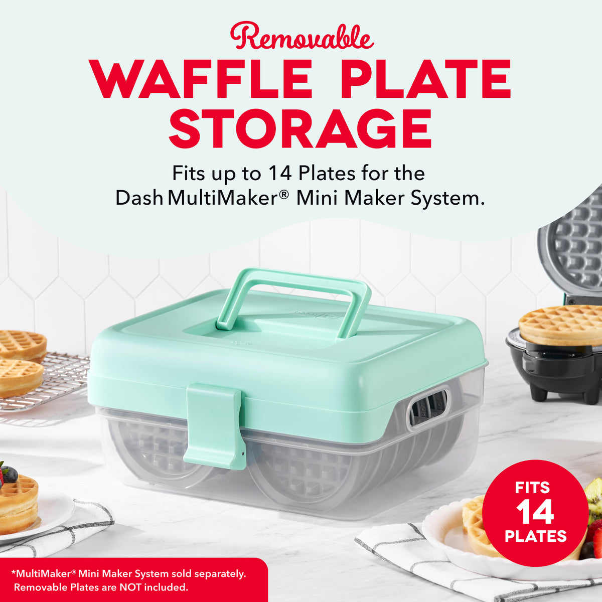 MultiMaker® Mini System: Removable Plate Storage Case Parts & Accessories Dash