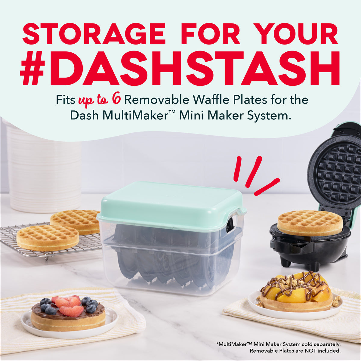 MultiMaker® Mini System: Removable Plate Storage Case Parts & Accessories Dash