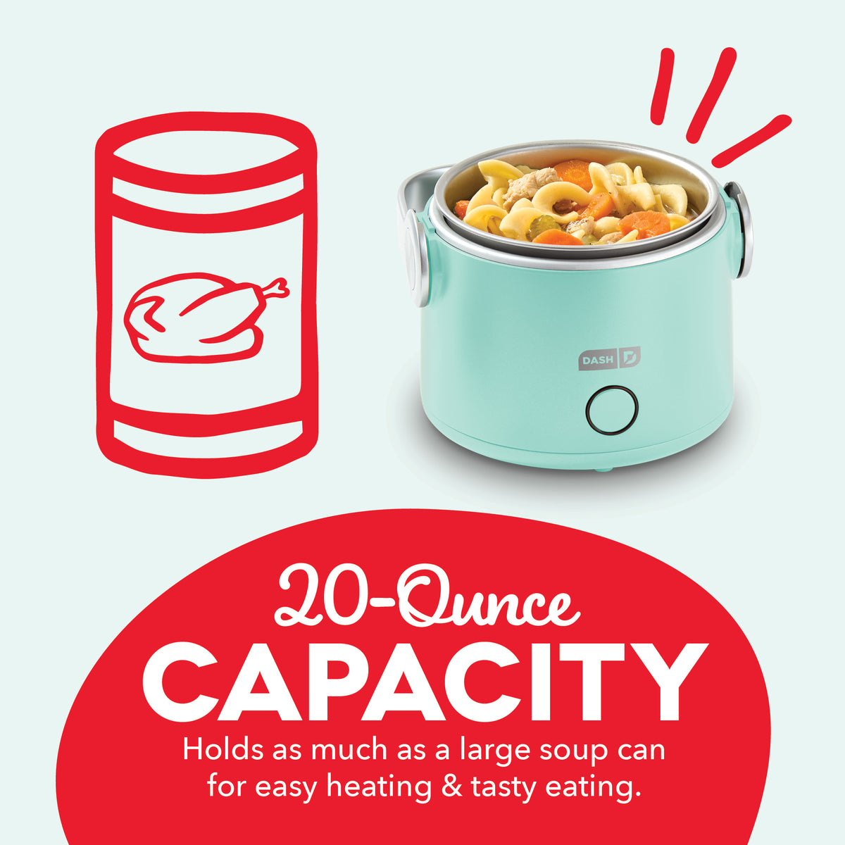 Hot2Go™ Electric Lunchbox (20 Ounce) Electric Lunchbox Dash