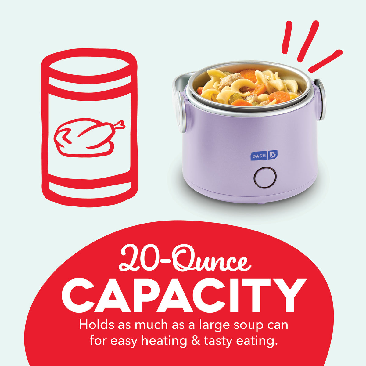 Hot2Go™ Electric Lunchbox (20 Ounce) Electric Lunchbox Dash