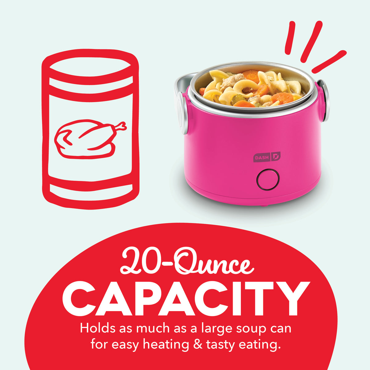 Hot2Go™ Electric Lunchbox (20 Ounce) Electric Lunchbox Dash