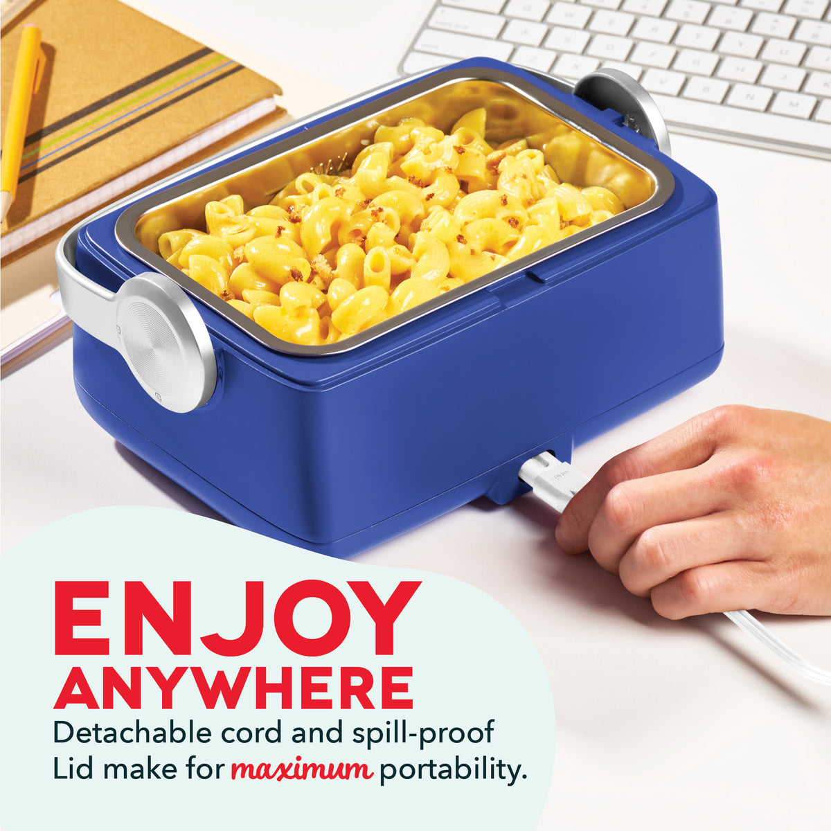 Hot2Go™ Electric Lunchbox (30 Ounce + Utensils) Electric Lunchbox Dash