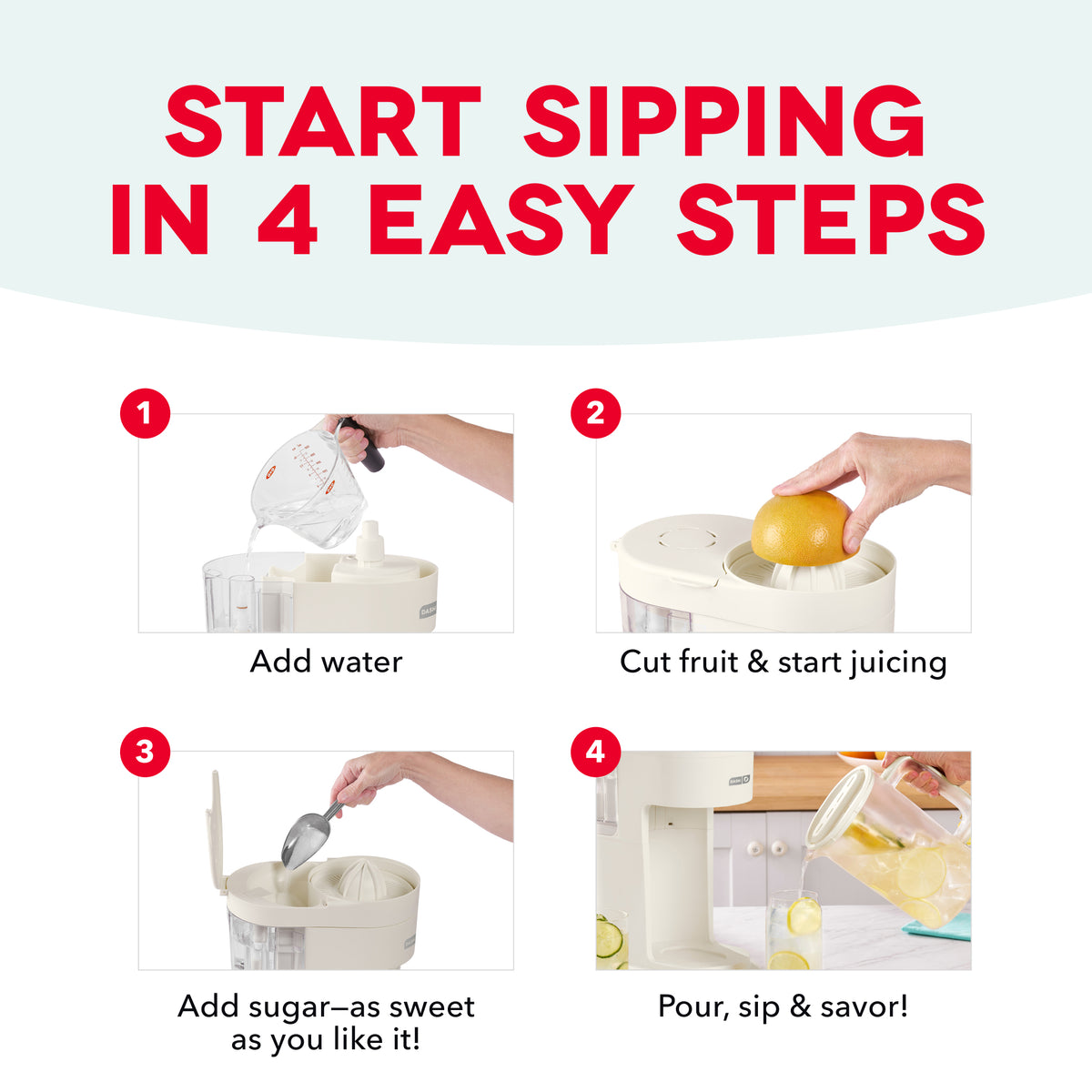 Lemonade Maker & Citrus Juicer Juicers Dash