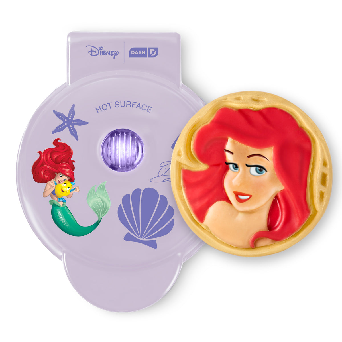 Ariel Mini Waffle Maker mini makers Disney | Dash