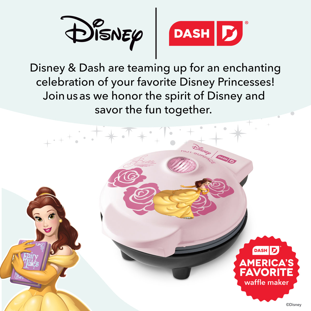 Belle Mini Waffle Maker mini makers Disney | Dash