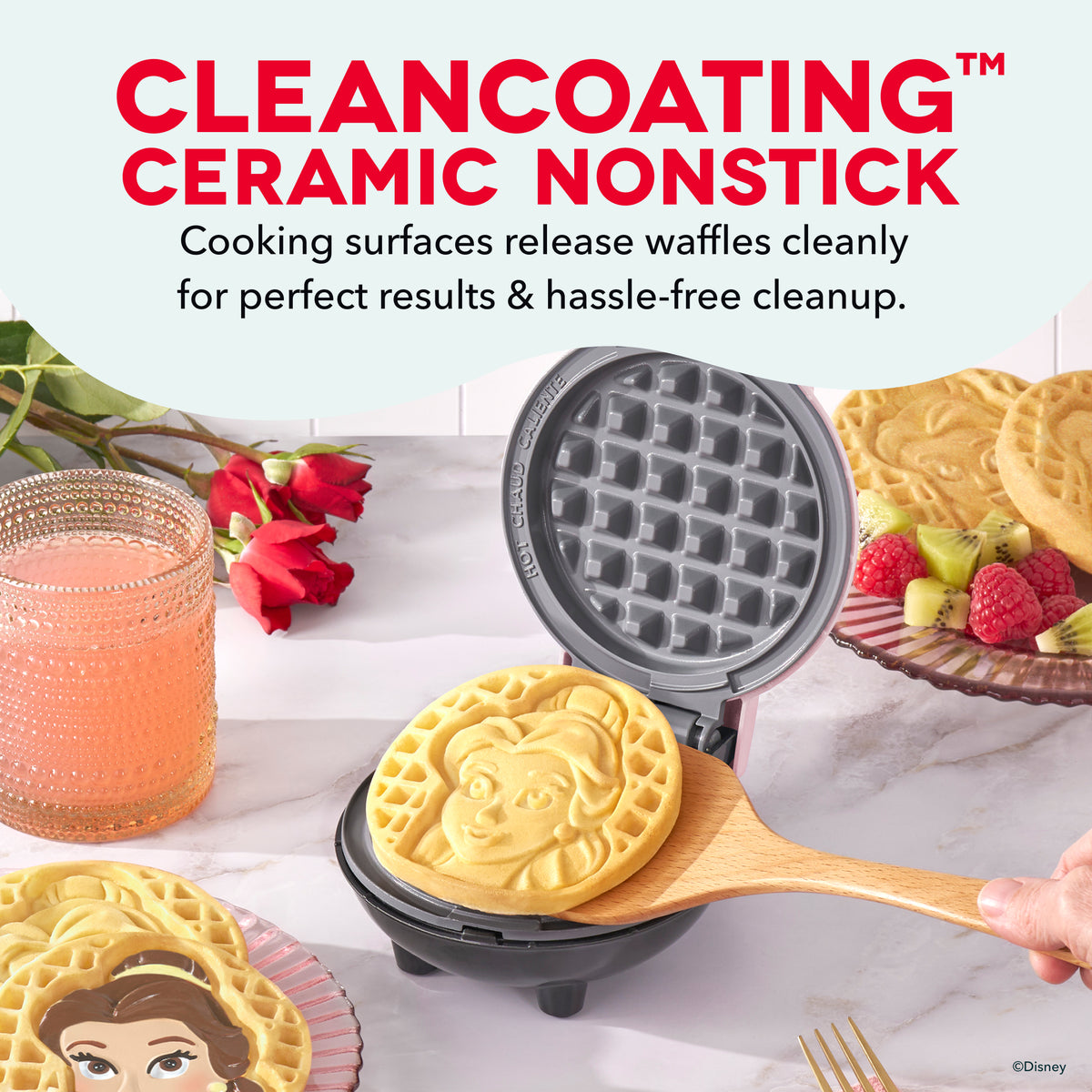 Belle Mini Waffle Maker mini makers Disney | Dash