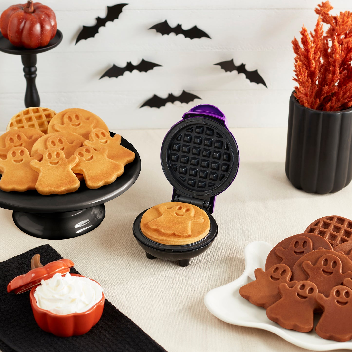Halloween Mini Maker Set of 3  Mini pie maker, Fall fun food, Waffle cone  maker