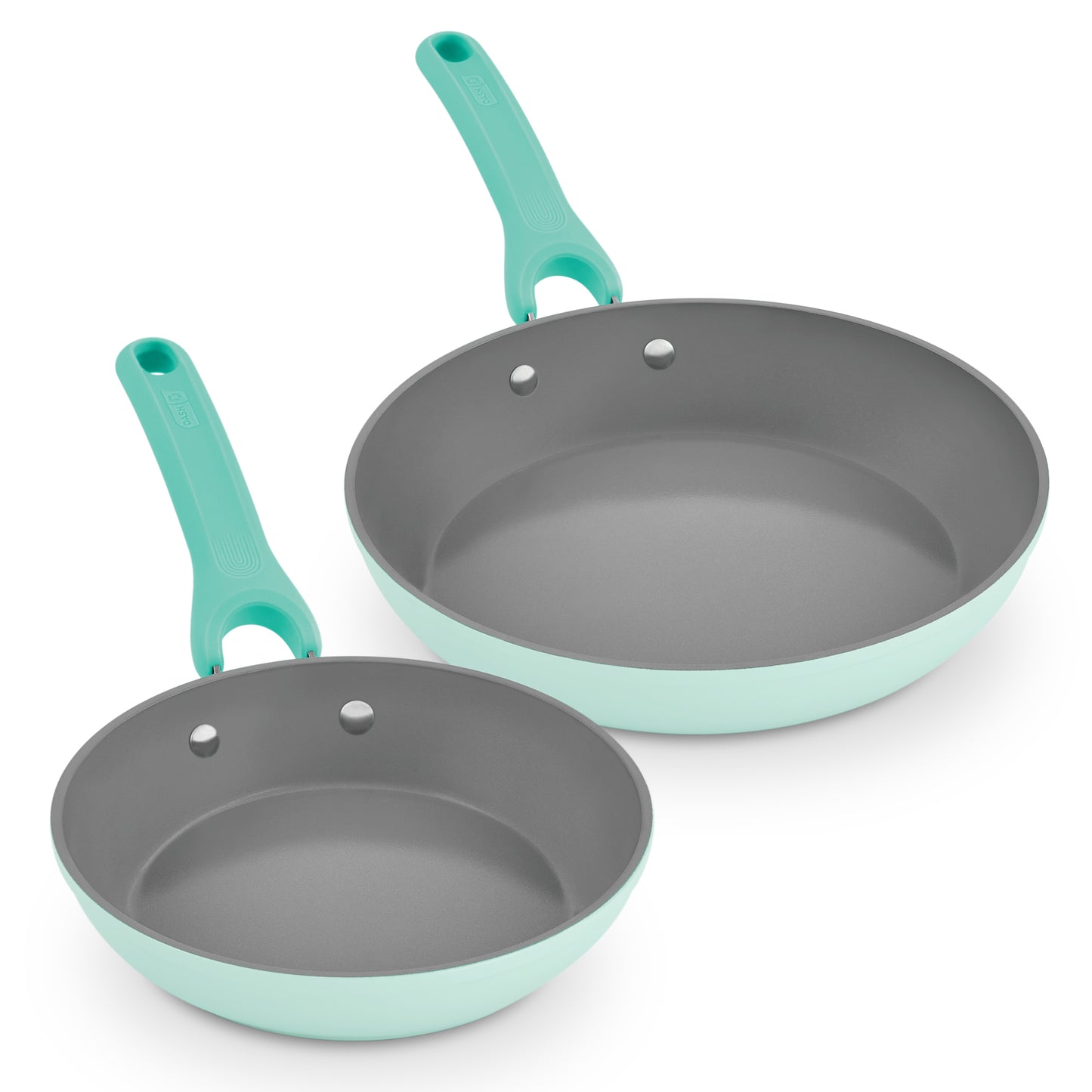 Dash Dream Green Recycled Aluminum 9.5"/11" Fry Pan Set cookware Dash Aqua  