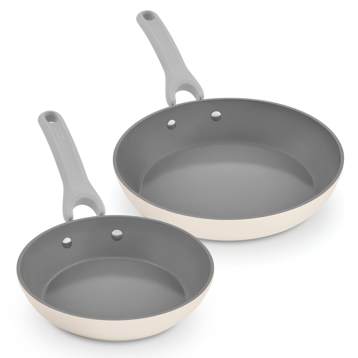 Dash Dream Green Recycled Aluminum 9.5"/11" Fry Pan Set cookware Dash Cream