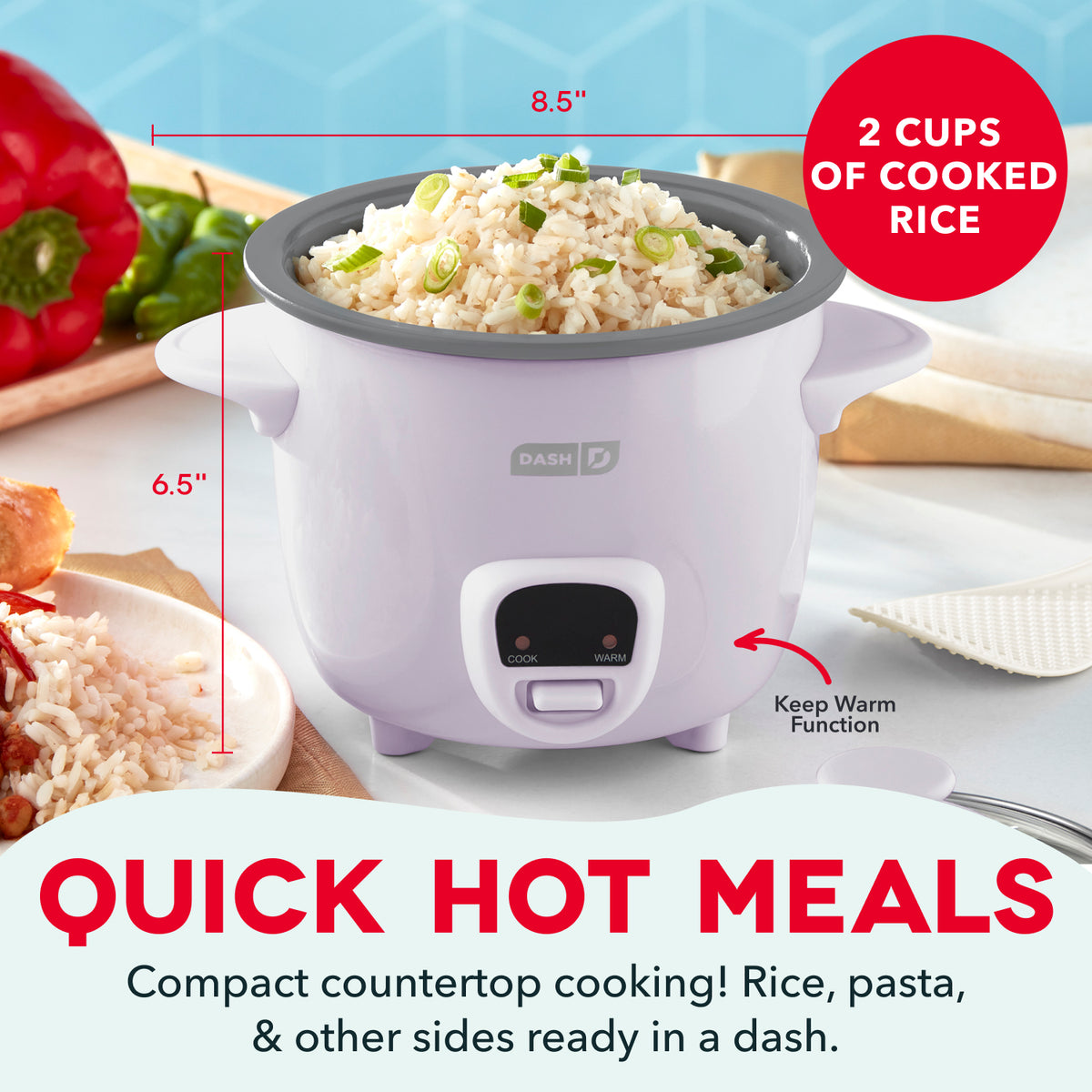 Mini Rice Cooker with Keep Warm Rice Cookers Dash