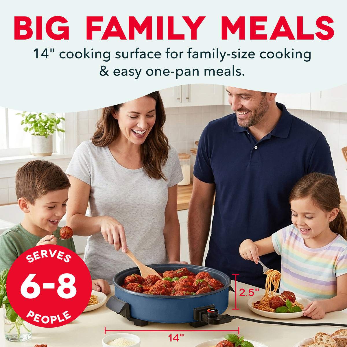 Ceramic Nonstick Family Size Skillet