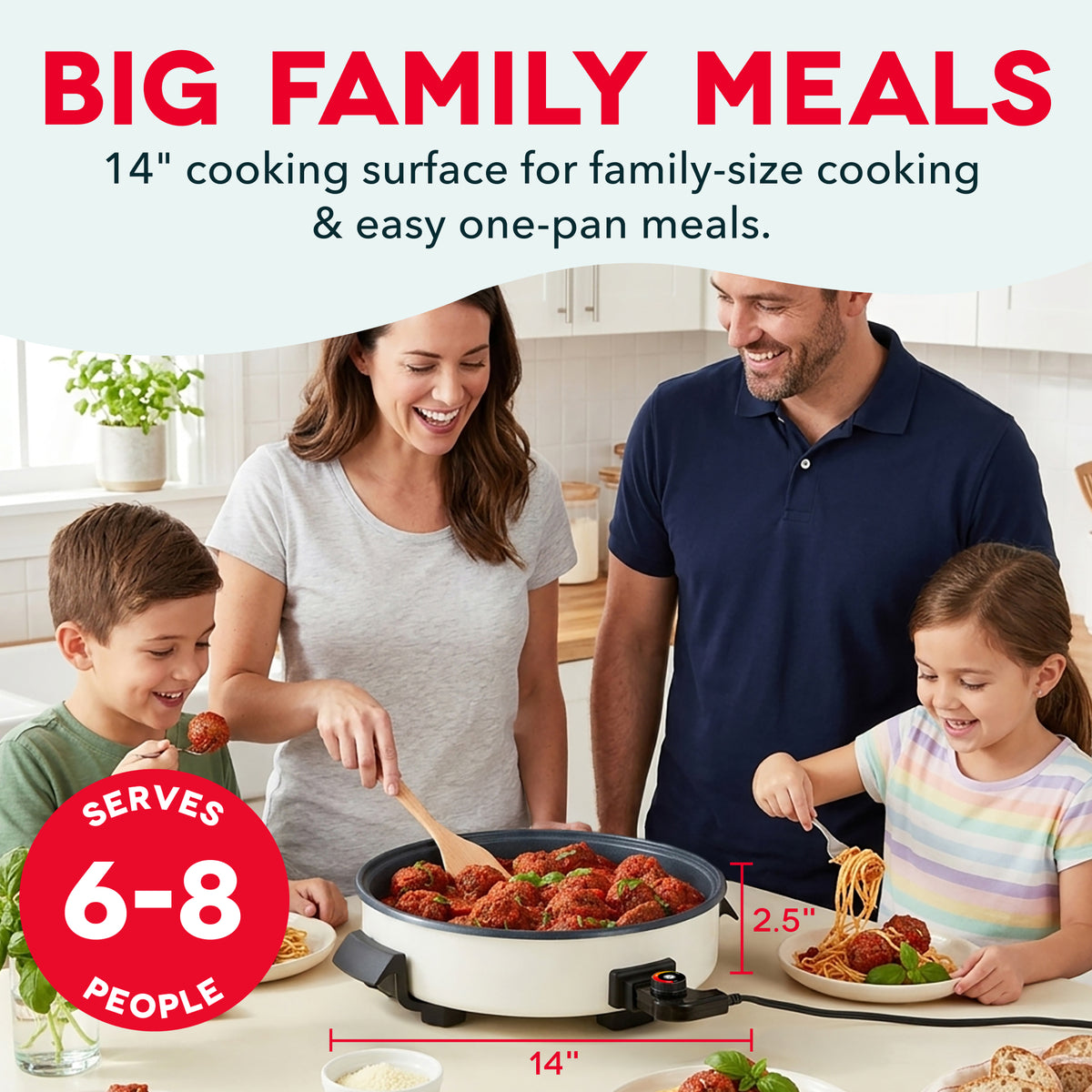 Ceramic Nonstick Family Size Skillet