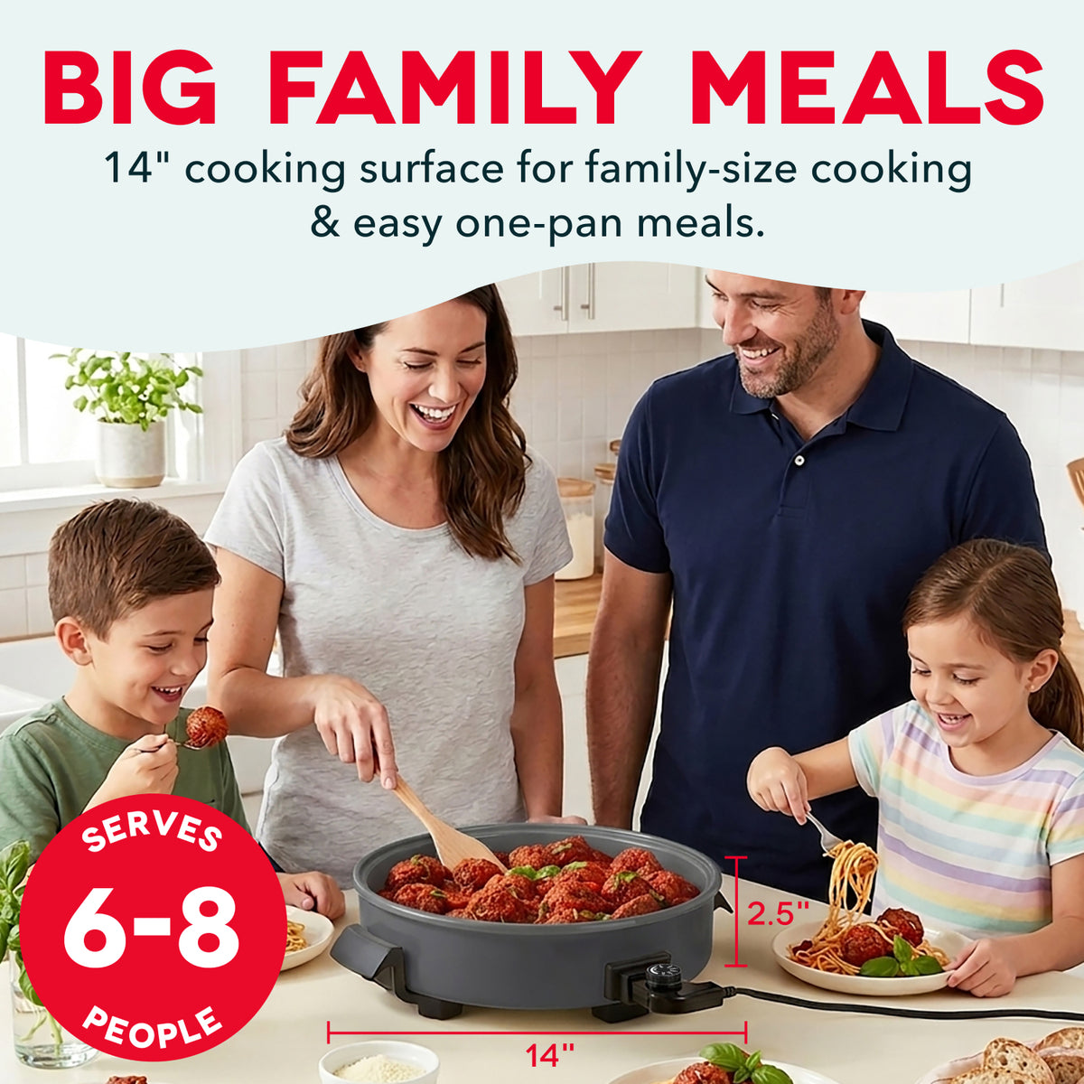 Ceramic Nonstick Family Size Skillet cookware Dash