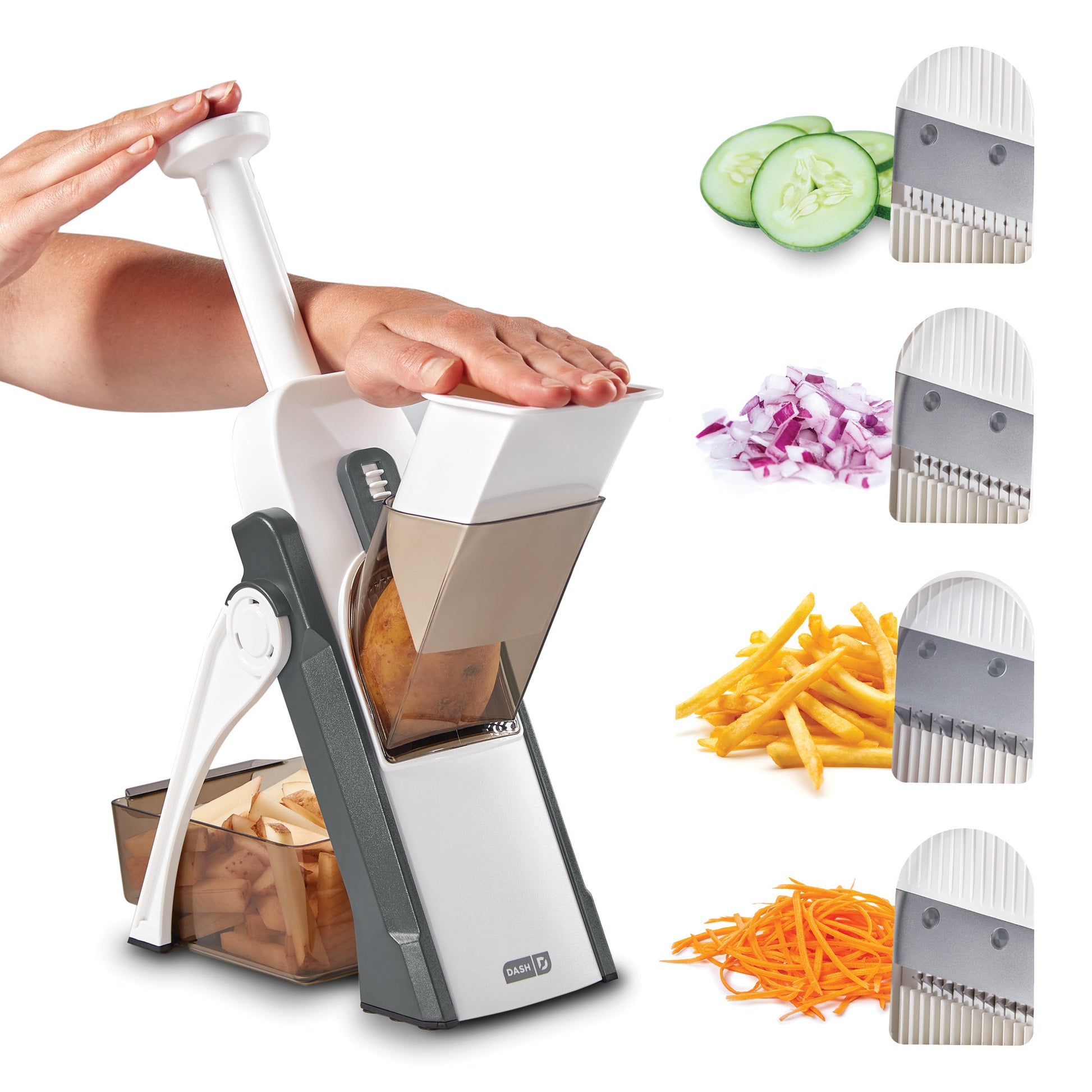 Safe Slice® Mandoline Tools and Gadgets Dash Cool Grey  