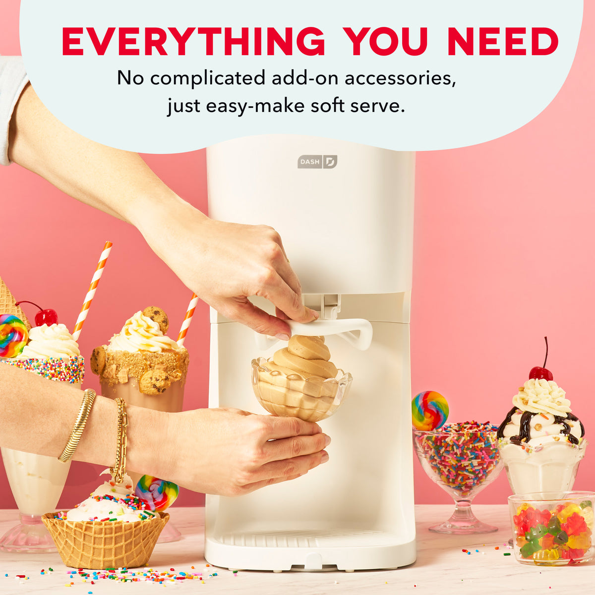 Soft Serve Ice Cream Machine Ice Cream Makers Dash