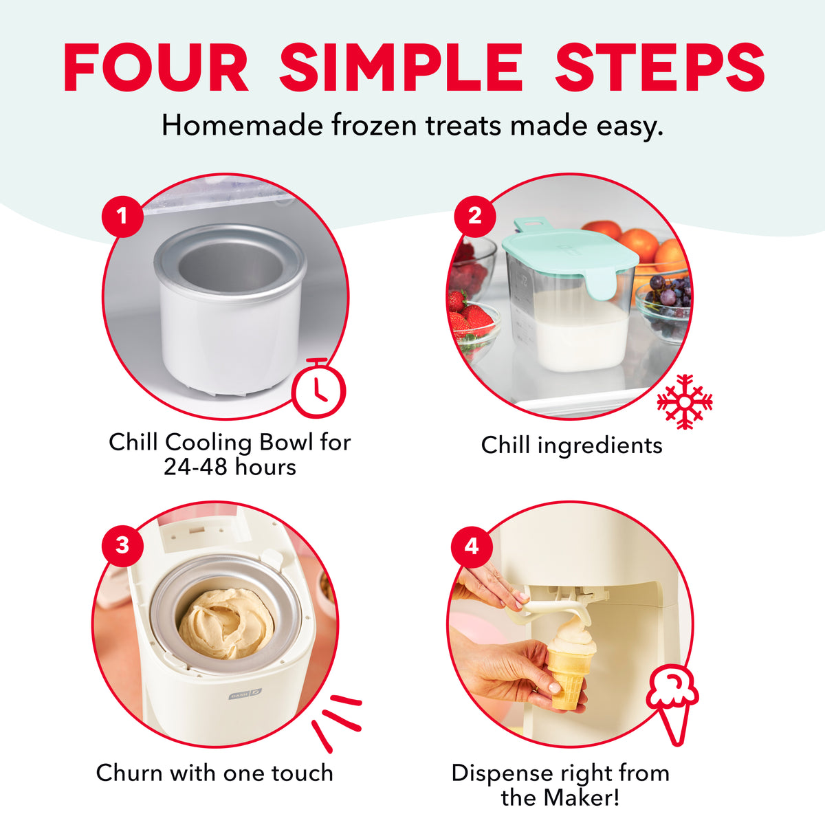 Soft Serve Ice Cream Machine Ice Cream Makers Dash