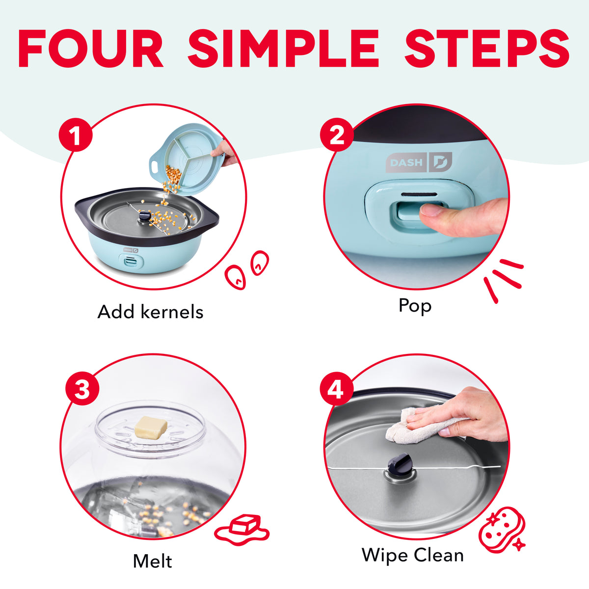 SmartStore® Stirring Popcorn Maker Popcorn Makers Dash
