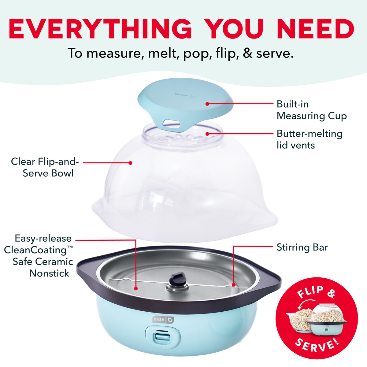 SmartStore® Stirring Popcorn Maker Popcorn Makers Dash