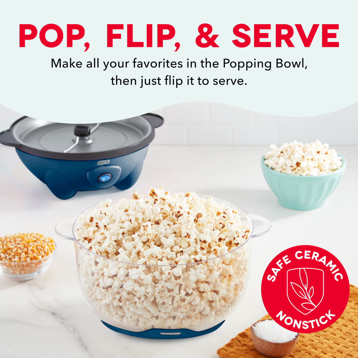 5QT SmartStore® Stirring Popcorn Maker Popcorn Makers Dash