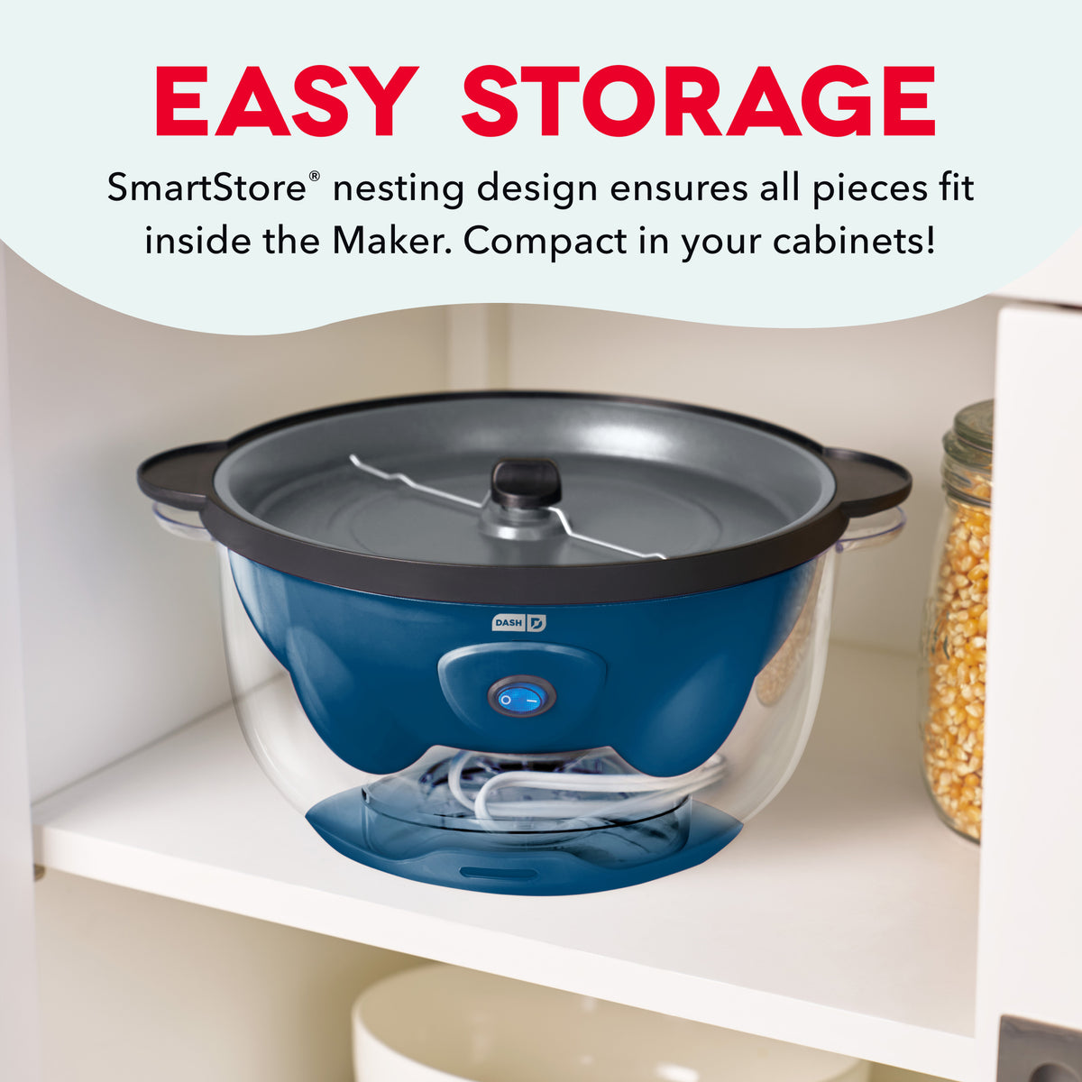 5QT SmartStore® Stirring Popcorn Maker Popcorn Makers Dash
