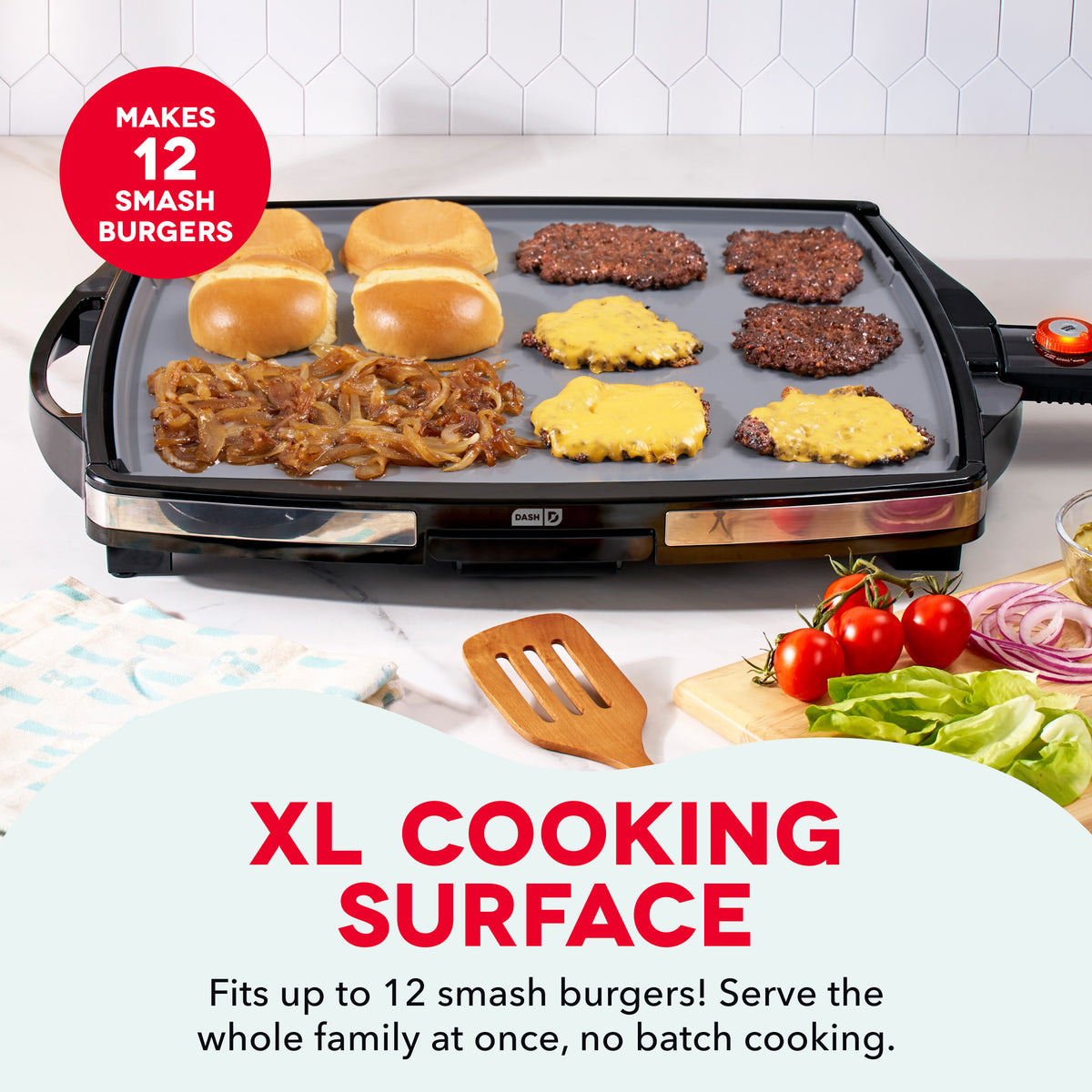 Smash XL Precision Sear Griddle Griddles and Panini Presses Dash