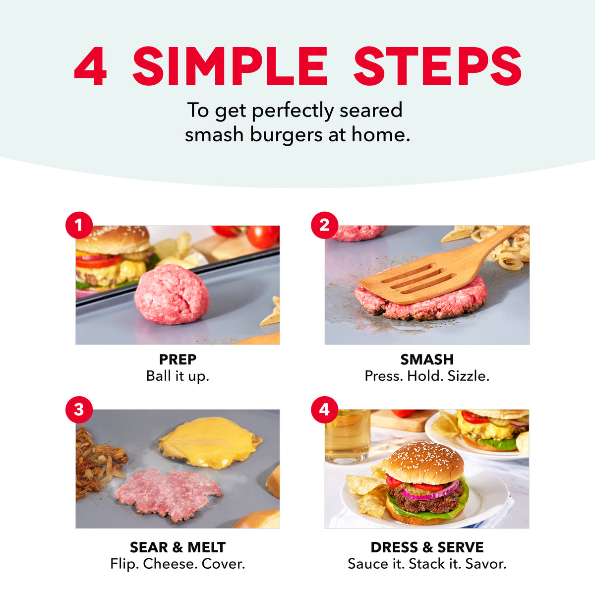 Smash XL Precision Sear Griddle Griddles and Panini Presses Dash