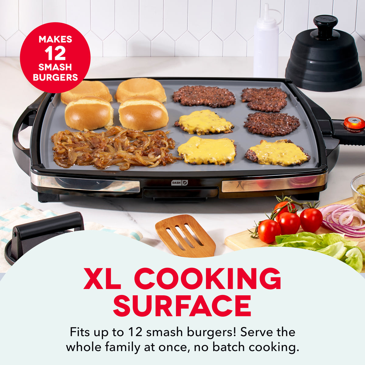Smash XL Precision Sear Griddle Griddles and Panini Presses Dash