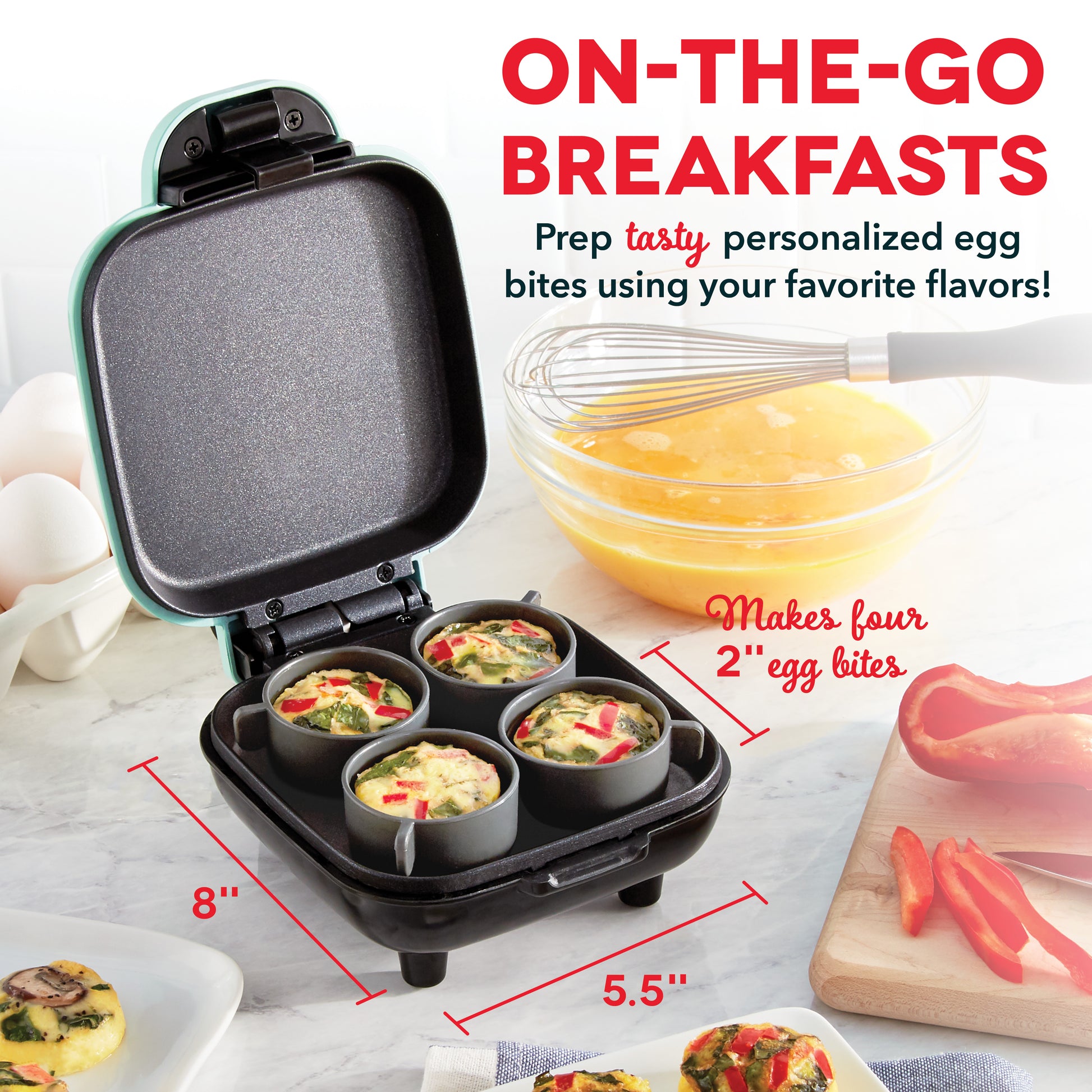 Deluxe Egg Bite Maker egg-cookers Dash