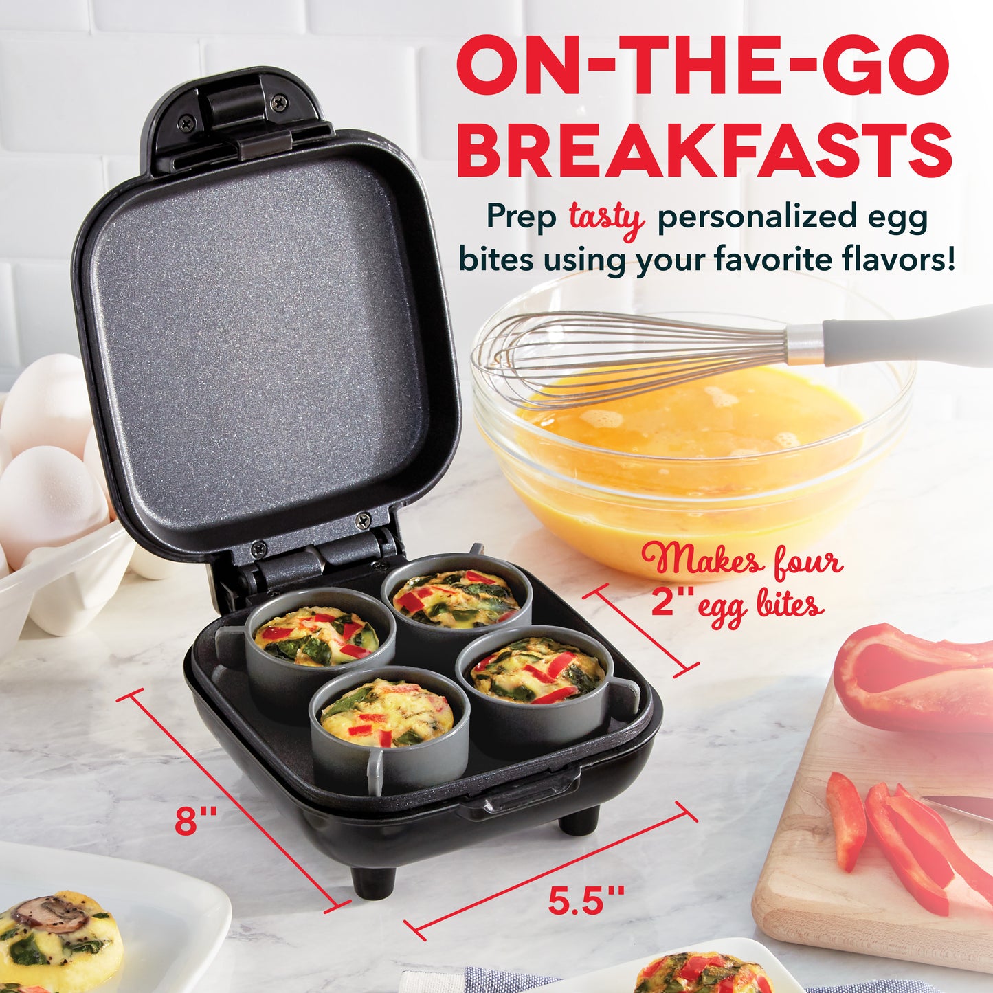 Deluxe Egg Bite Maker egg-cookers Dash