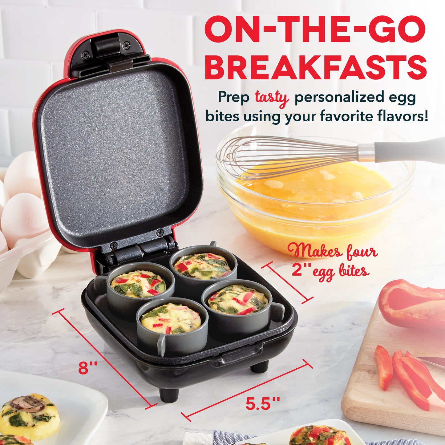 Deluxe Egg Bite Maker egg-cookers Dash