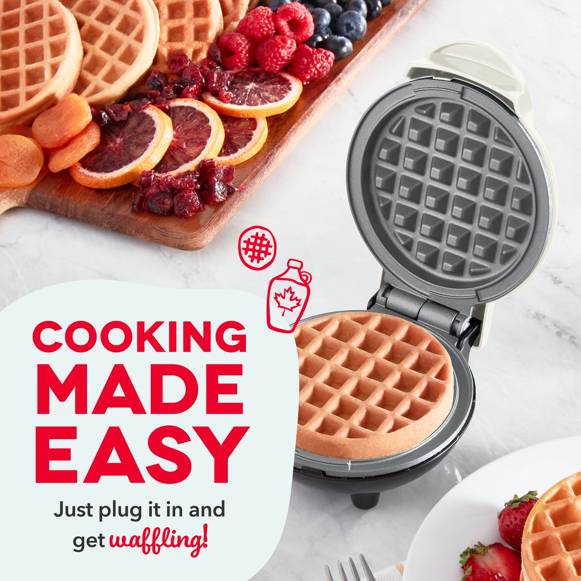  DASH Flip Belgian Waffle Maker With Non-Stick Coating