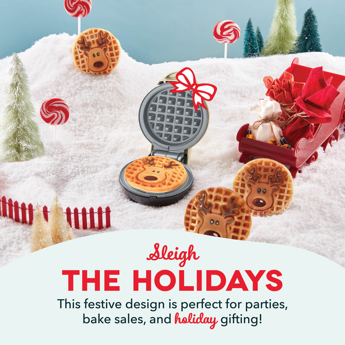 Reindeer Mini Waffle Maker mini makers Dash