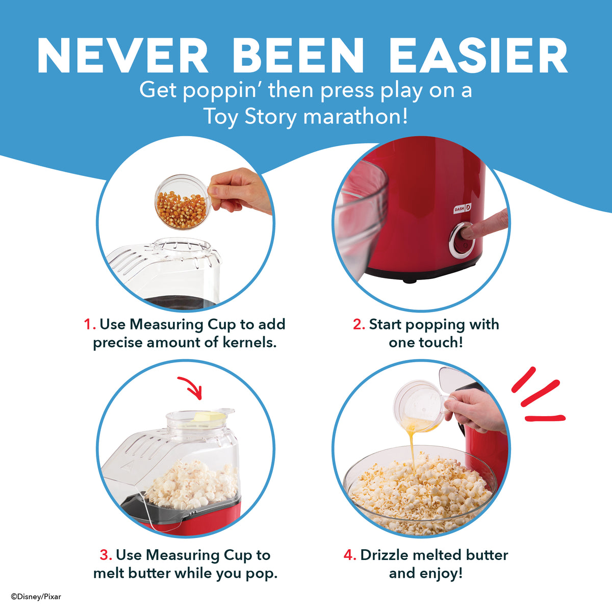 Fresh Pop Popcorn Maker Popcorn Makers Disney | Dash