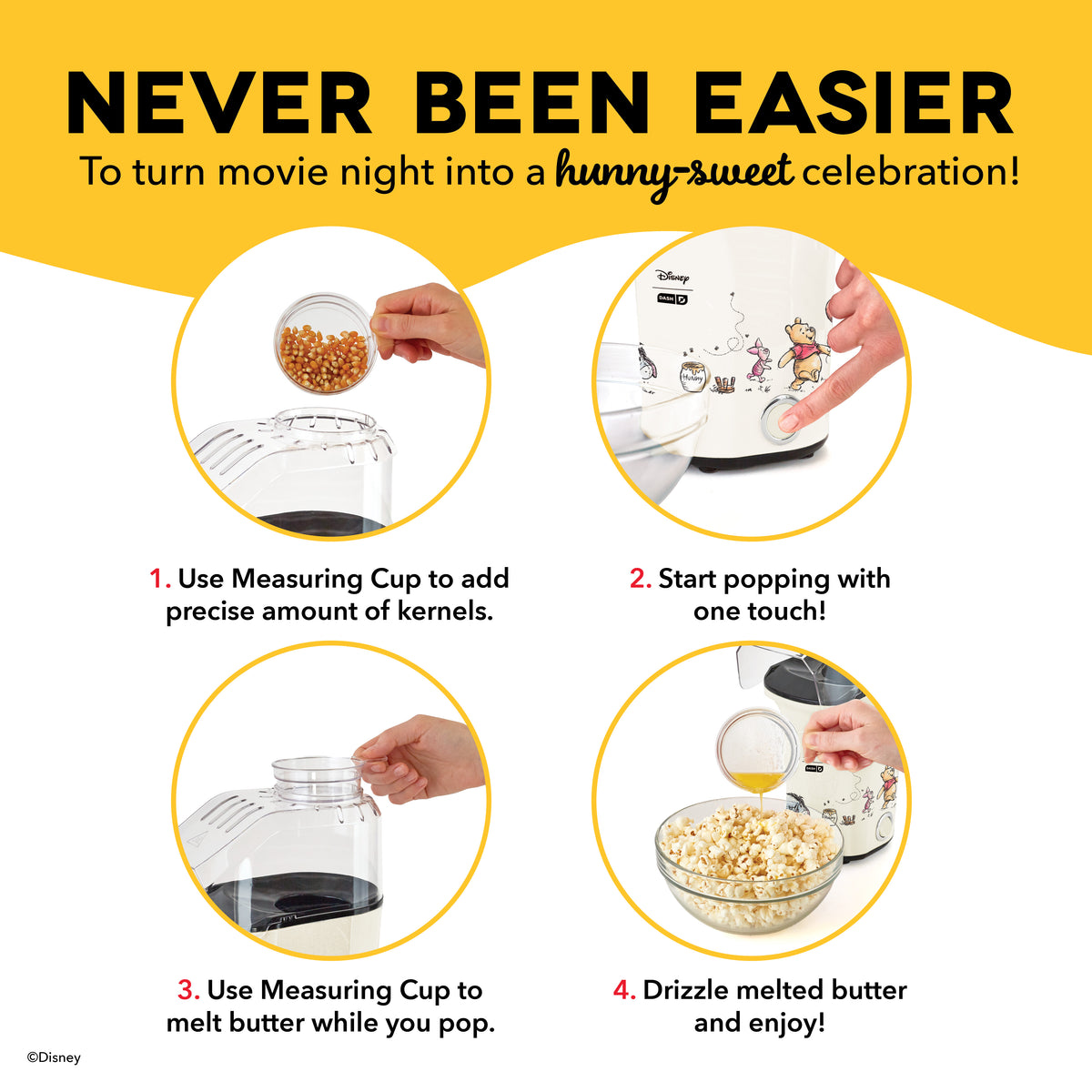 Fresh Pop Popcorn Maker Popcorn Makers Disney | Dash