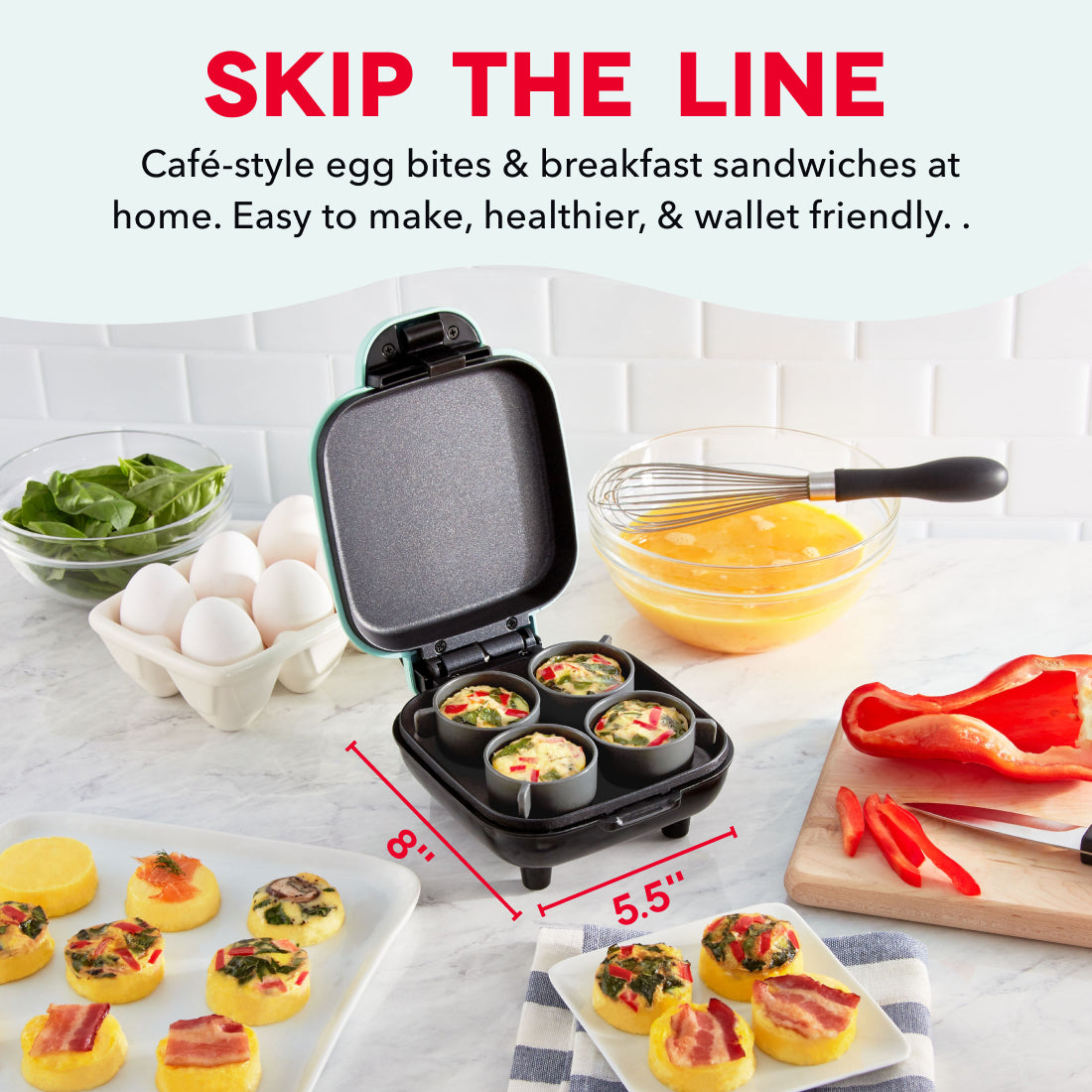 Deluxe Egg Bite Maker egg-cookers Dash