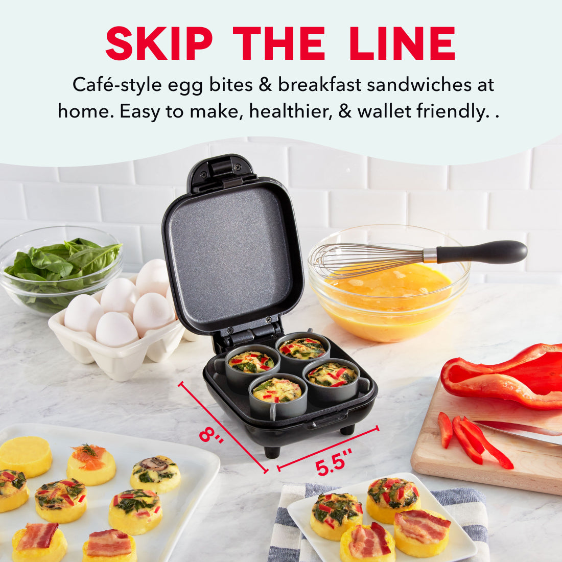 Deluxe Egg Bite Maker egg-cookers Dash