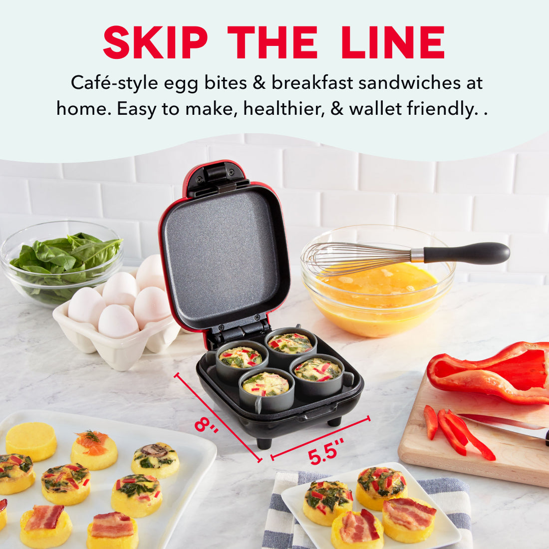 Deluxe Egg Bite Maker egg-cookers Dash