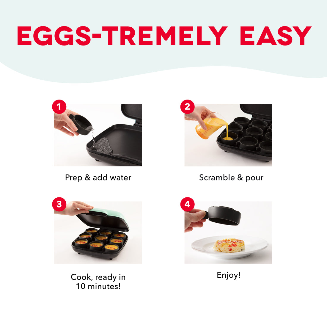 Family Size Egg Bite Maker egg-cookers Dash