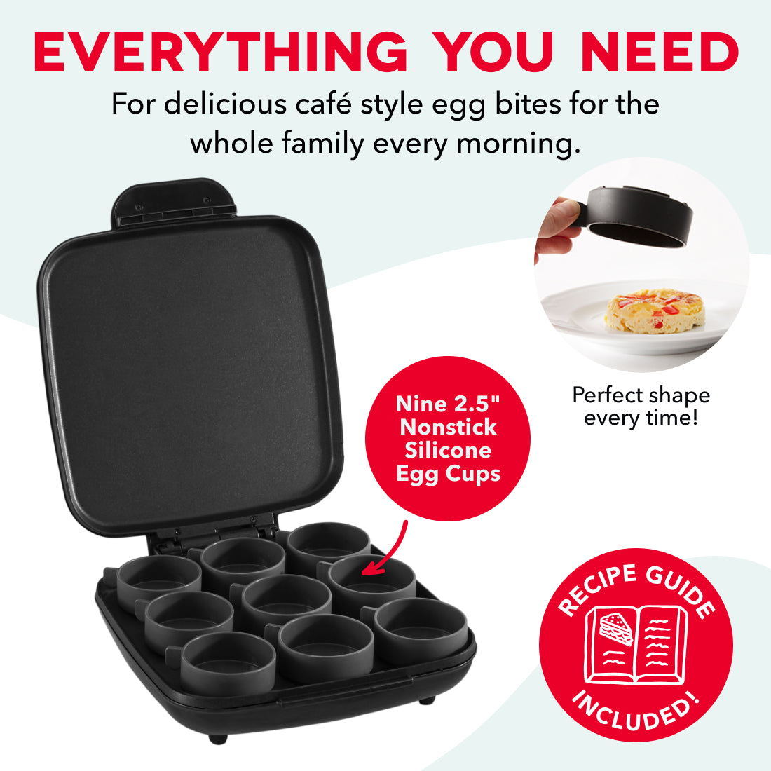 Family Size Egg Bite Maker egg-cookers Dash