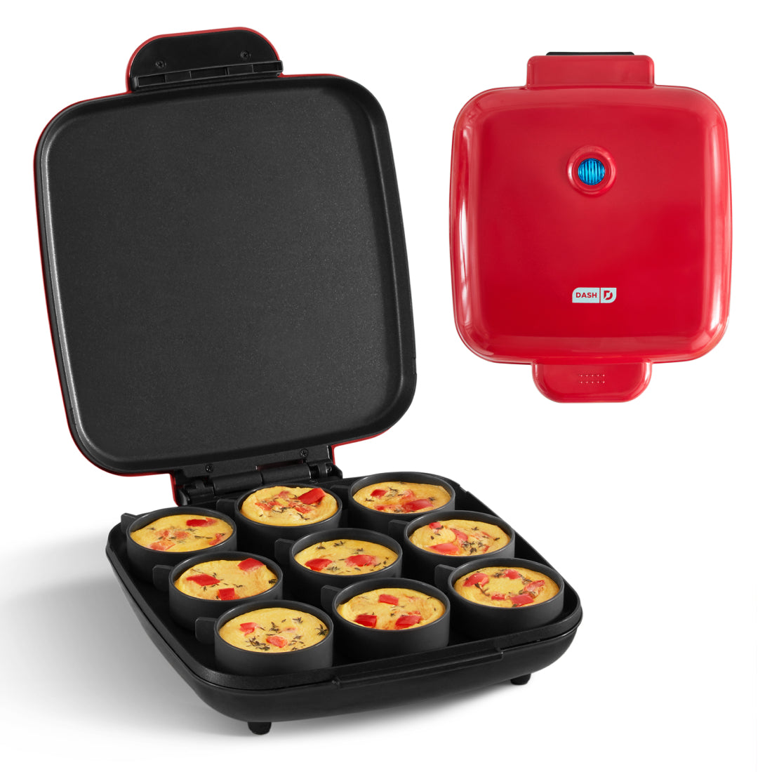 Family Size Egg Bite Maker egg-cookers Dash Red