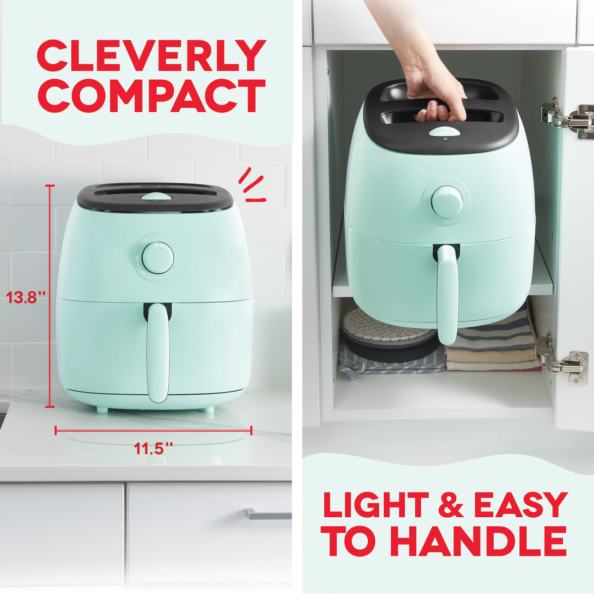 Tasti-Crisp™ Family Size Air Fryer 6 Qt. Air Fryer Dash