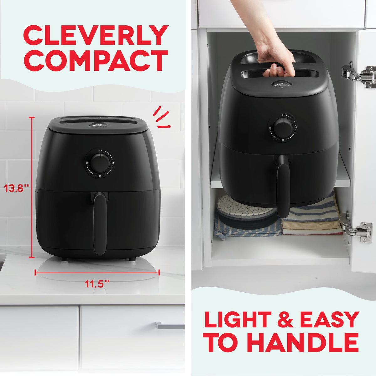 Tasti-Crisp™ Family Size Air Fryer 6 Qt. Air Fryer Dash