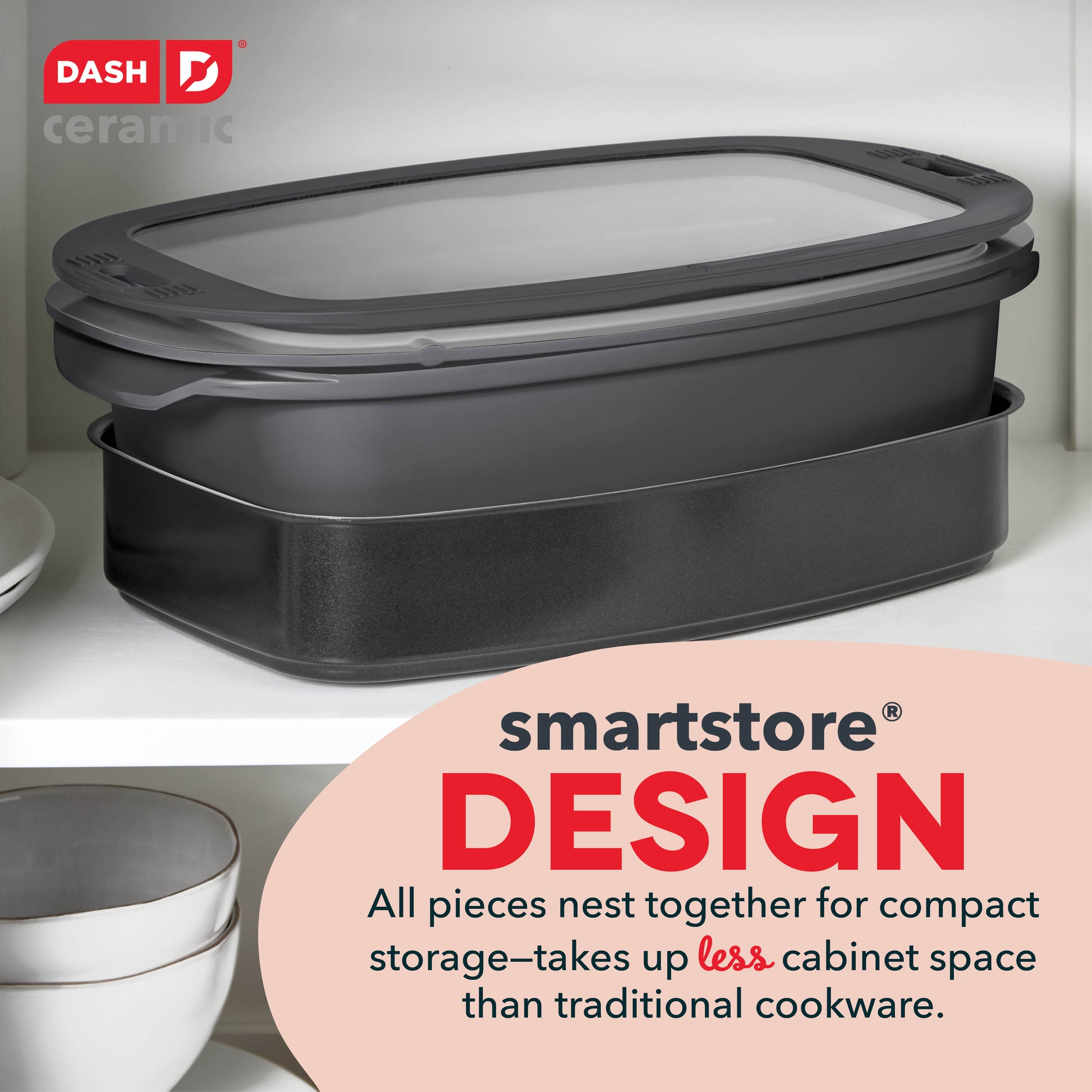 SmartStore™ 7-in-1 Multipurpose Cookware + Steamer Set cookware Dash   