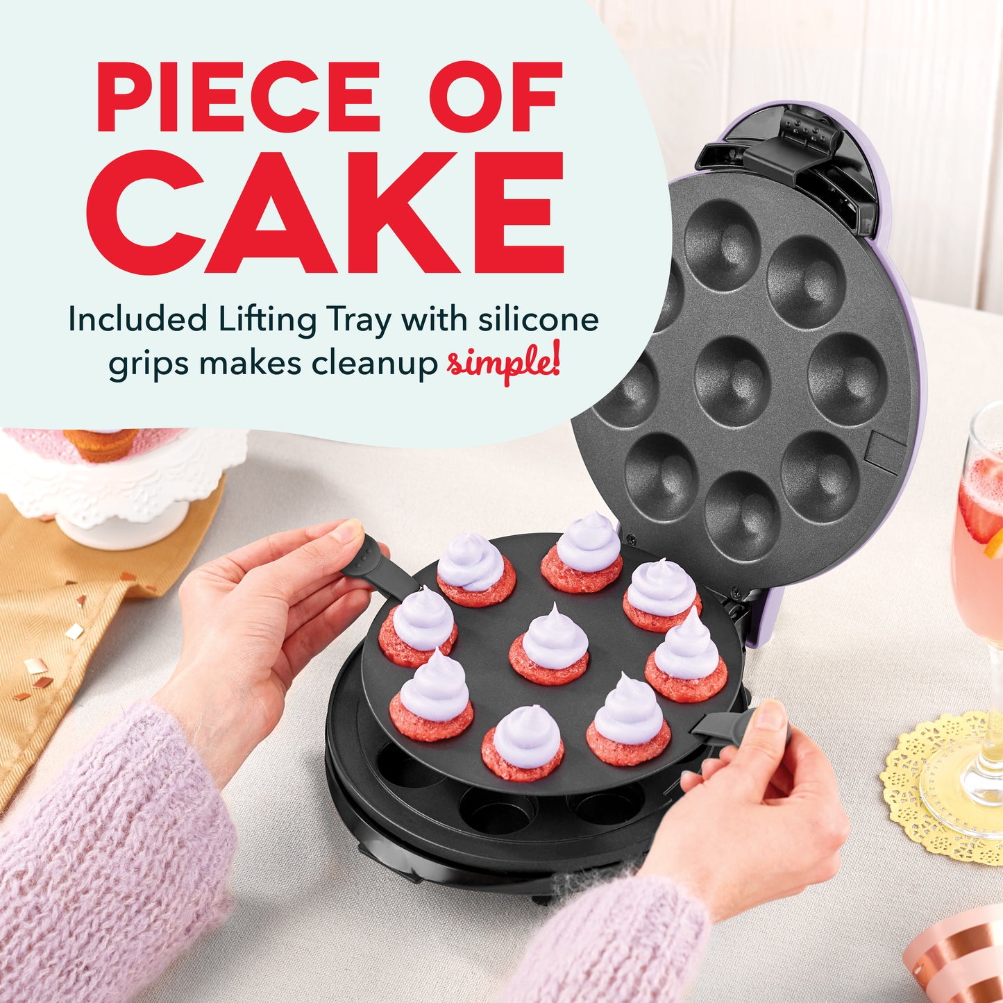Muffin Cupcake Maker ZZ CM170 Electric Fun 7 Mini Cupcake Maker