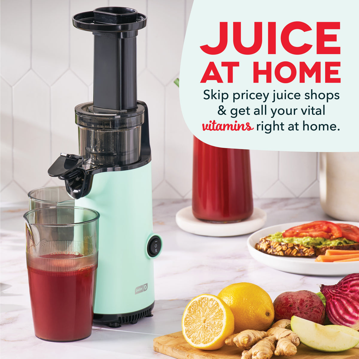Compact Cold Press Power Juicer Juicers Dash