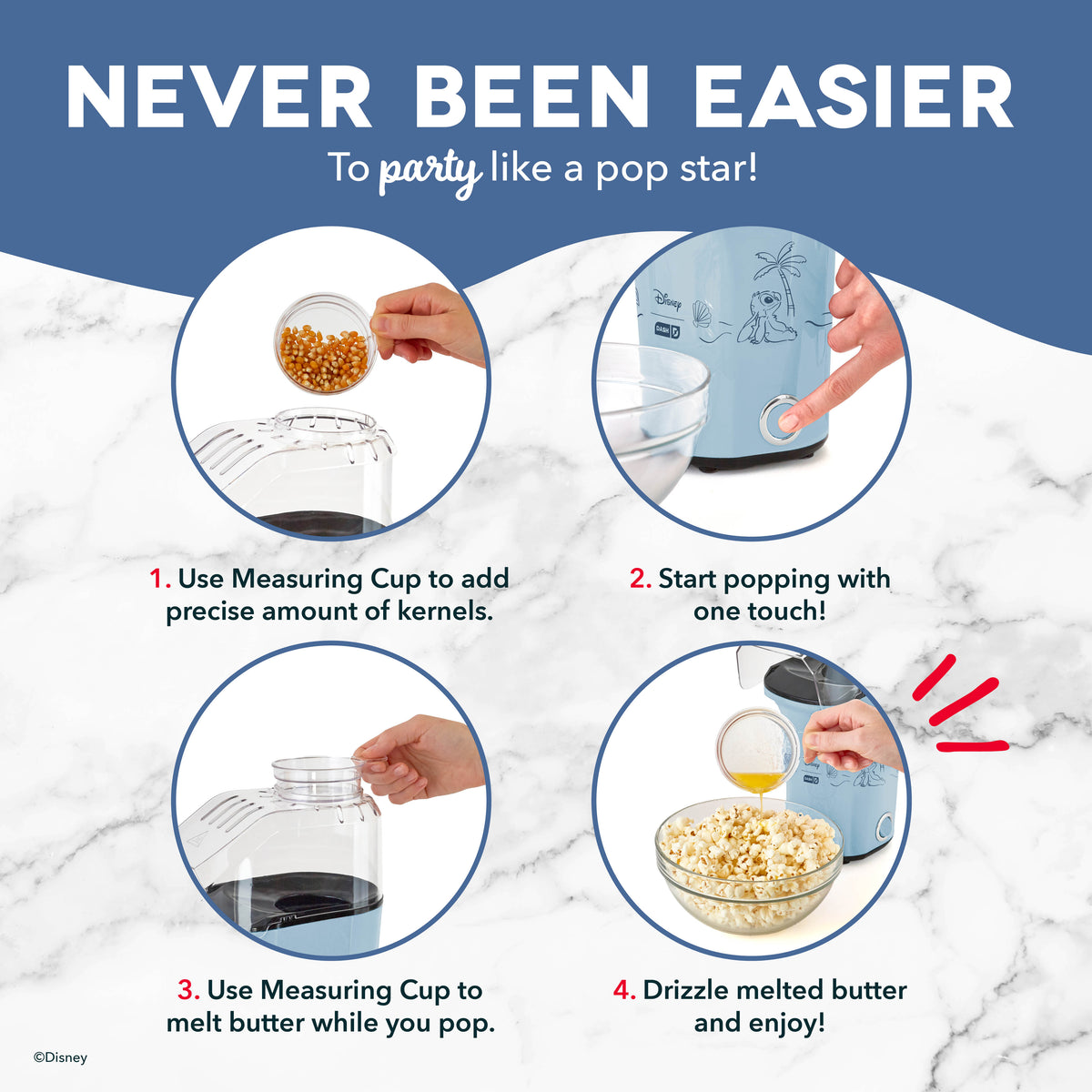 Fresh Pop Popcorn Maker Popcorn Makers Disney | Dash