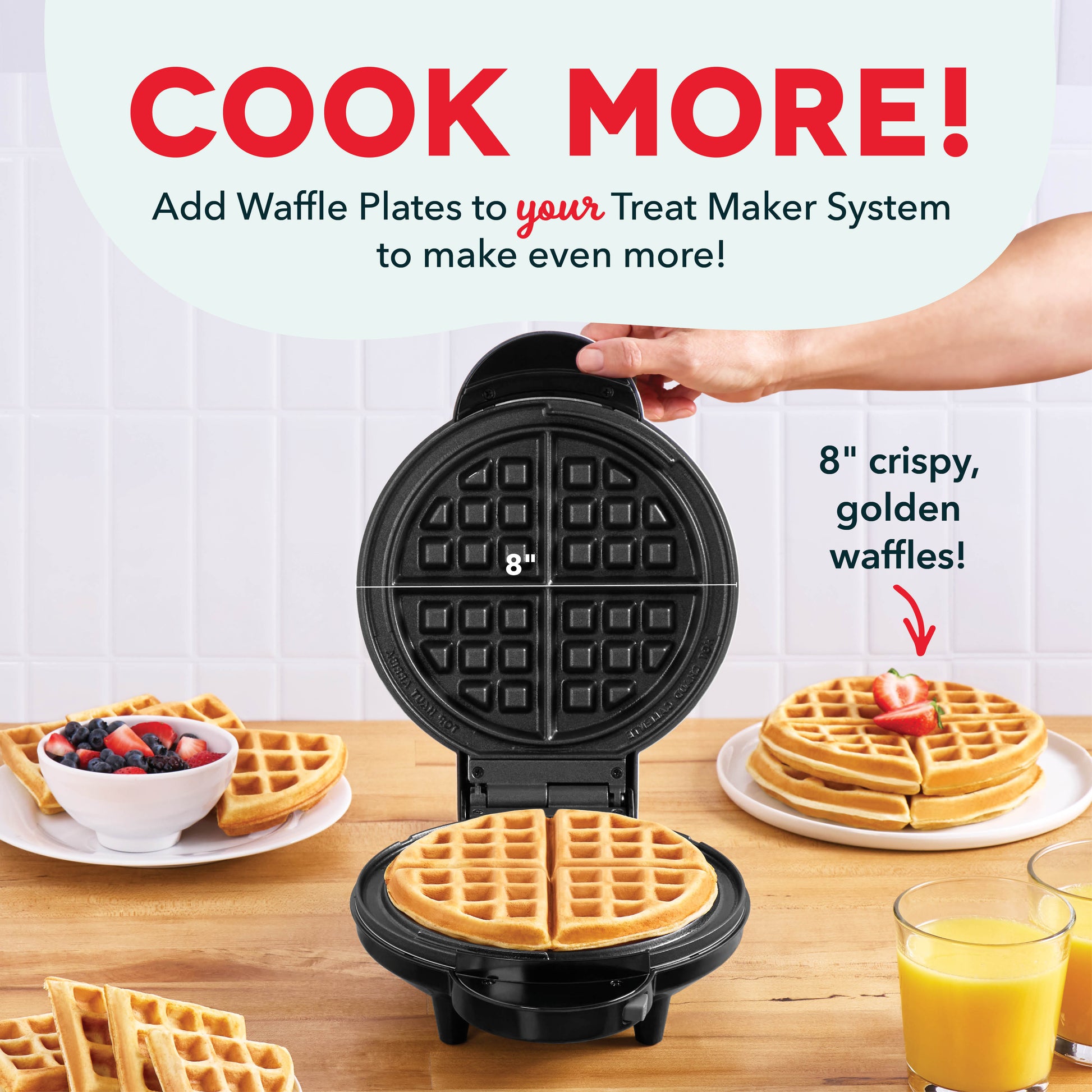 MultiMaker™ Treat Maker 2pc Plate Pack Waffle Dash