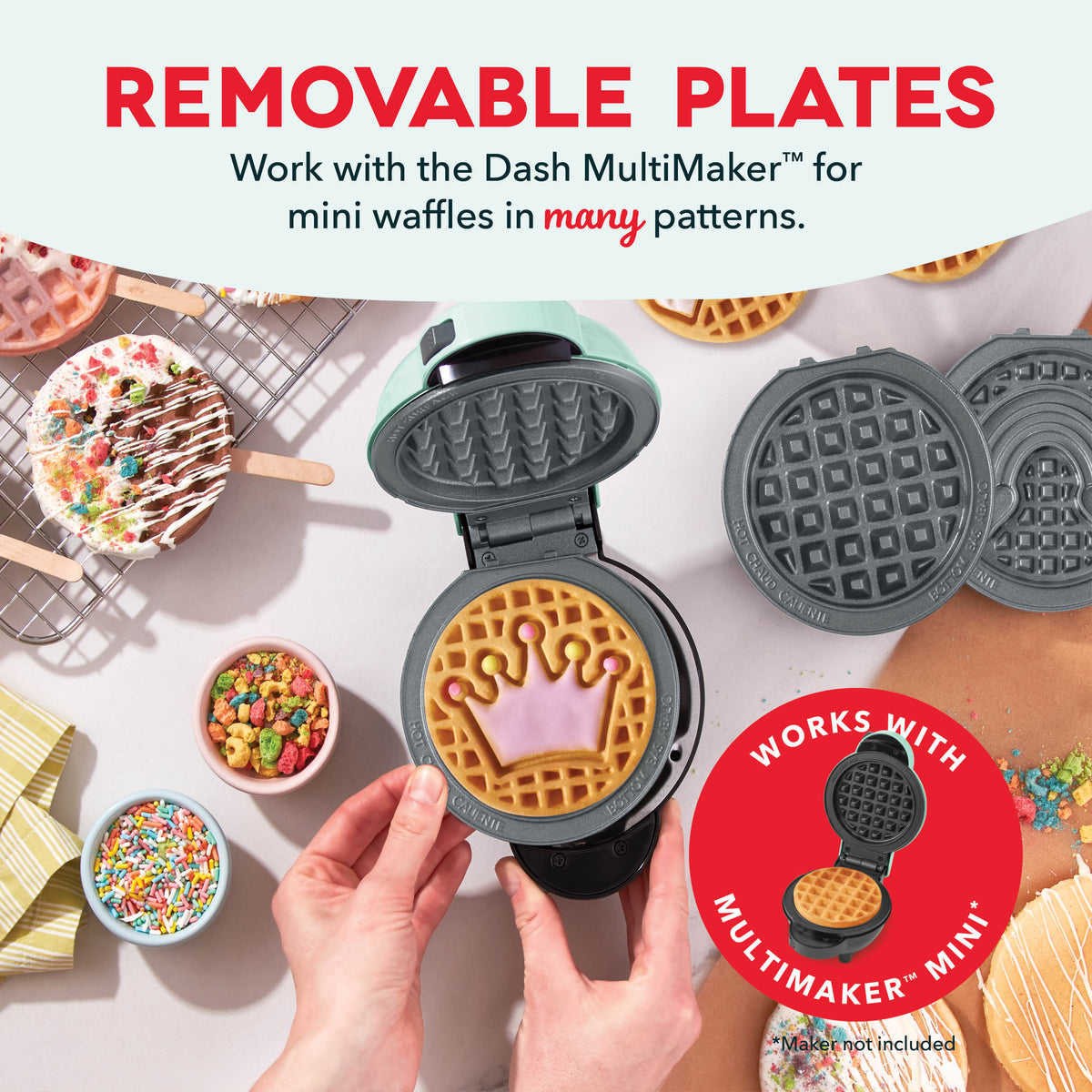 MultiMaker® Mini System: Removable Plate Sets mini makers Dash